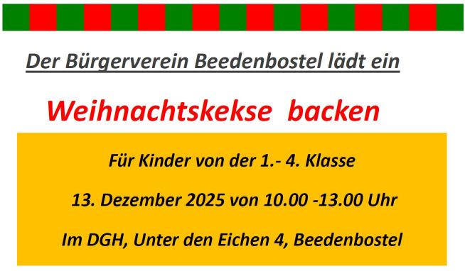 Weihnachtskekse backen für Kinder